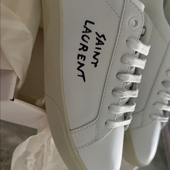Saint Laurent White and Black Sneakers - Picture 12 of 15